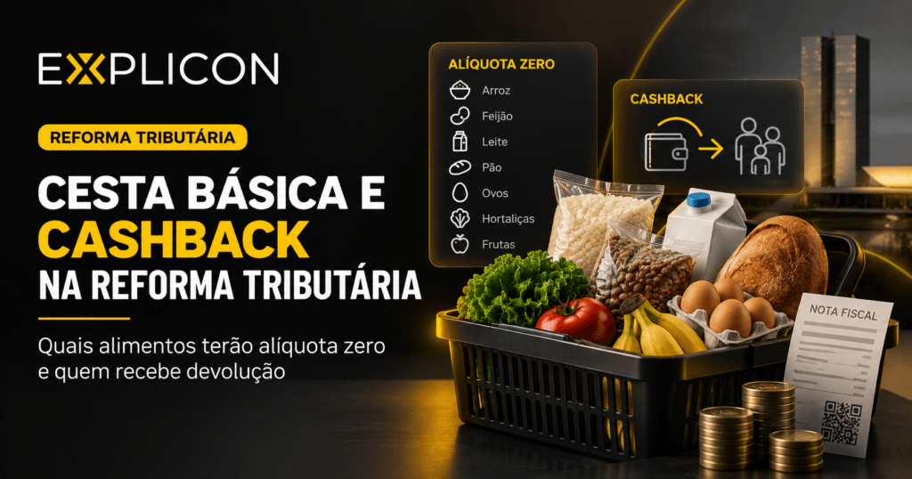 Cesta Básica e Cashback na Reforma Tributária — alimentos com alíquota zero e devolução