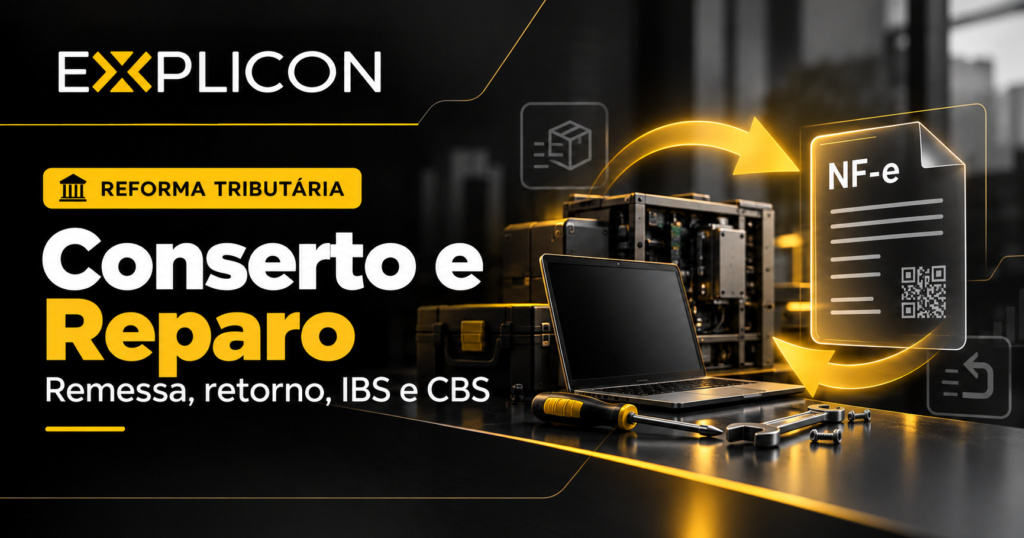 Conserto e reparo na Reforma Tributária com remessa, retorno, IBS e CBS