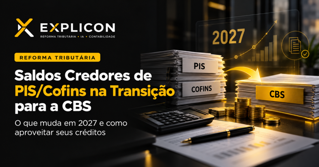 Saldos credores de PIS e Cofins na transição para a CBS em 2027