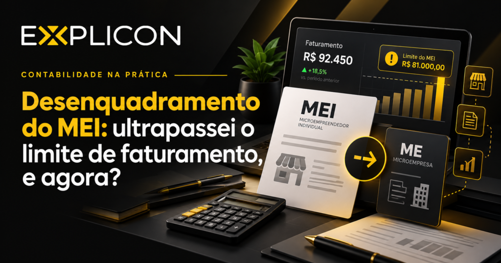 Desenquadramento do MEI por excesso de faturamento e transição para microempresa